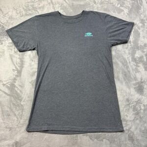 AFTCO Shirt Mens Small Gray American Fishing Tackle Co Graphic Tee Outdoors Logo